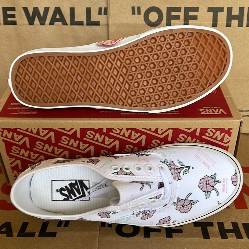 Vans Authentic (Thank You Floral) True White/Trwht sneakers Men’s - Picture 5 of 16